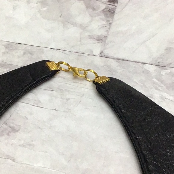 Genuine Leather Peter Pan Collar. Handmade - Picture 2 of 4